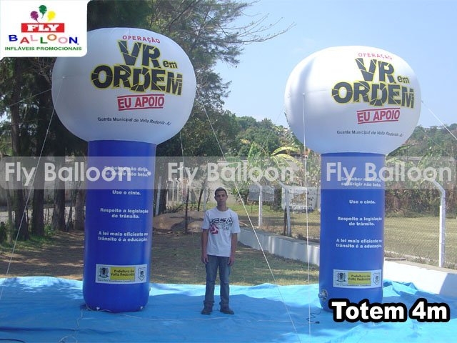 Fly Balloon baloes e Inflaveis Promocionais - Totem inflável Promocional
