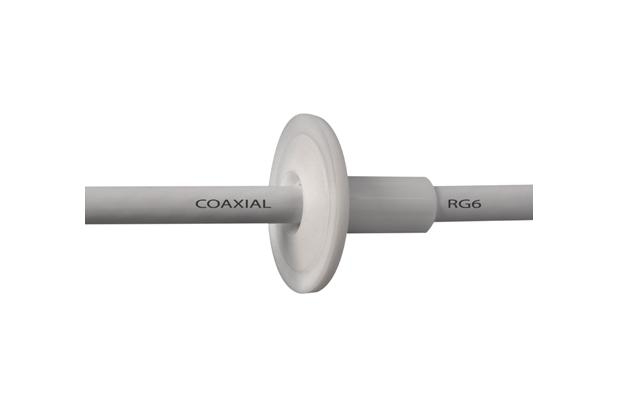 BUCHA DE PASSAGEMS PARA CABO RG6 COAXIAL