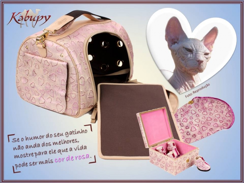 Bolsas pet em couro customizado - Kabupy