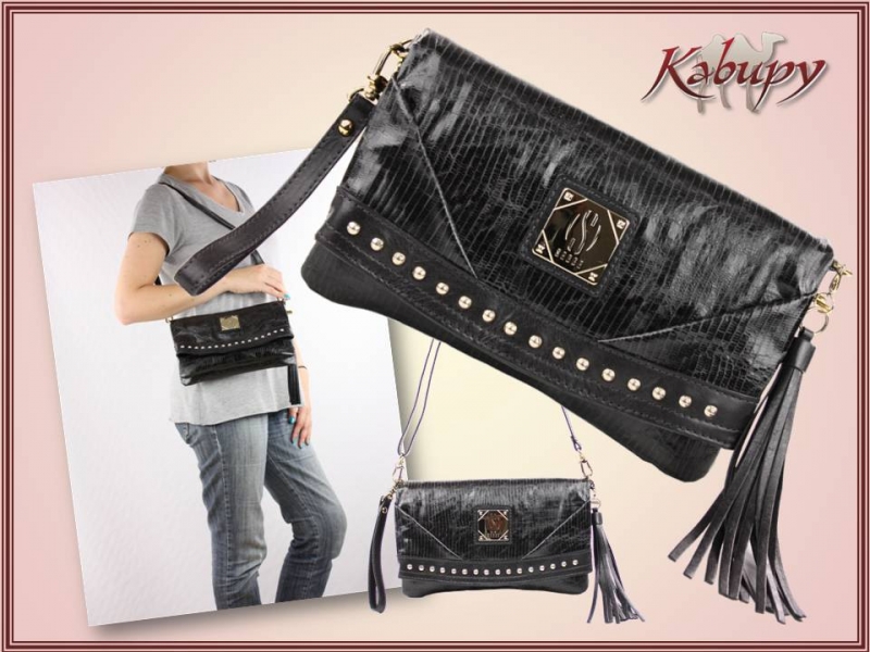 Bolsa / Clutch feminina em couro - Kabupy