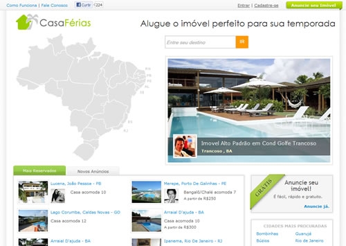 CasaFérias - Aluguel de Imóveis por Temporada no Brasil