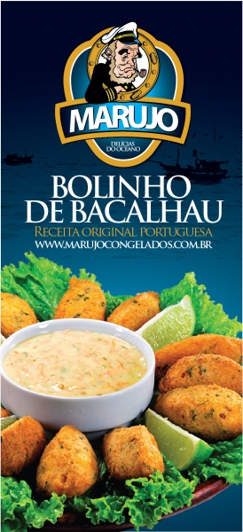 Somos uma empresa nova especializada em pratos com bacalhau, administrada por uma famlia de portugueses que resolveu comercializar as tradicionais receitas de sua matriarca. Nosso principal produto  o bolinho de bacalhau da Noruega, feito com o legtimo bacalhau importado, nao utilizamos conservantes e nosso produto nao contm glten sendo que para isso trocamos os ovos comuns pelos pasteurizados e a farinha de trigo pelo amido de milho. Contamos com uma agncia de publicidade e prestamos esse apoio a todos os nosso parceiros.