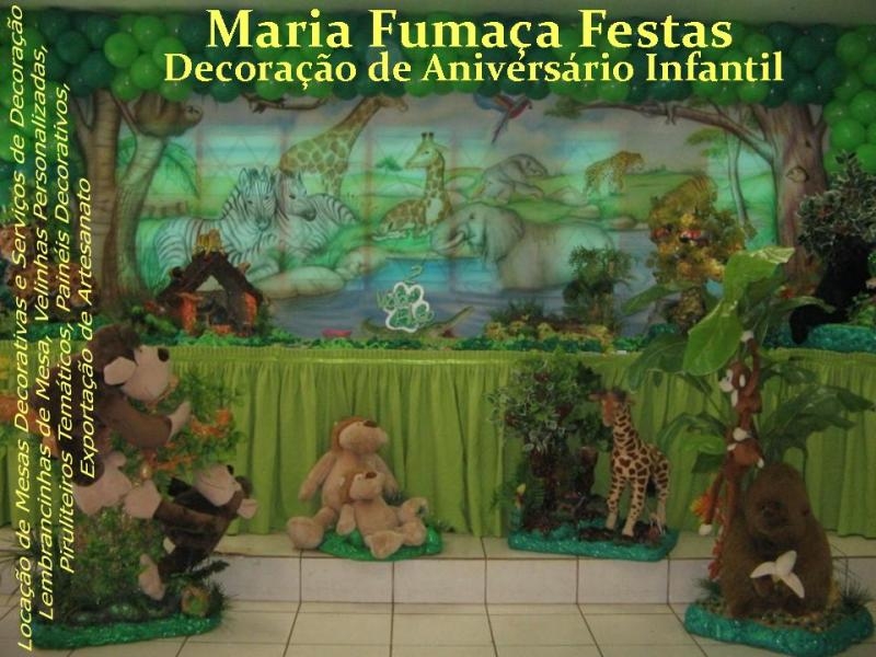 Sua decoração de Aniversário Infantil vira uma verdadeira Selva da África com este tema da Maria Fumaça Festas. Veja mais detalhes e fotos acessando: http://www.mariafumacafestas.com.br/Temas/Galeria_Selva_Safari.html
