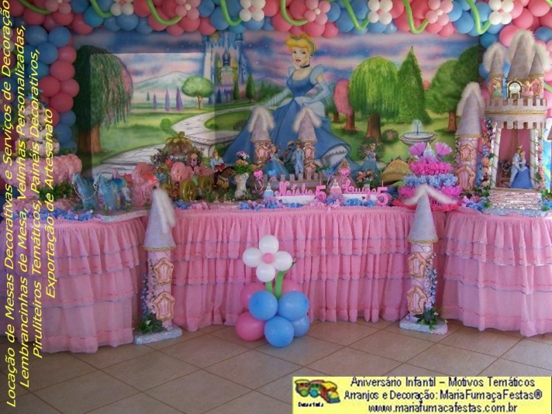 Decoração da Cinderela - Maria Fumaça Festas - Quer saber mais, acesse nossos portais: www.mariafumacafestas.com.br  www.temasinfantis.com.br www.multidicas.com.br +55(61)35636663/+55(61)84062422