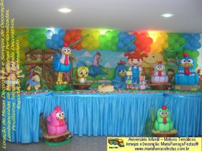 Decoração da Galinha Pintadinha Maria Fumaça Festas.  Veja mais em: http://www.mariafumacafestas.com.br/Temas/Galeria-Galinha-Pintadinha.shtml