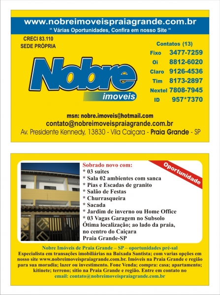 Imoveis na Praia Grande - SP - oportunidades pr-sal