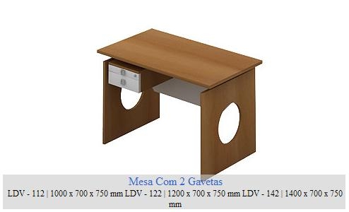 Mesa Com 2 Gavetas