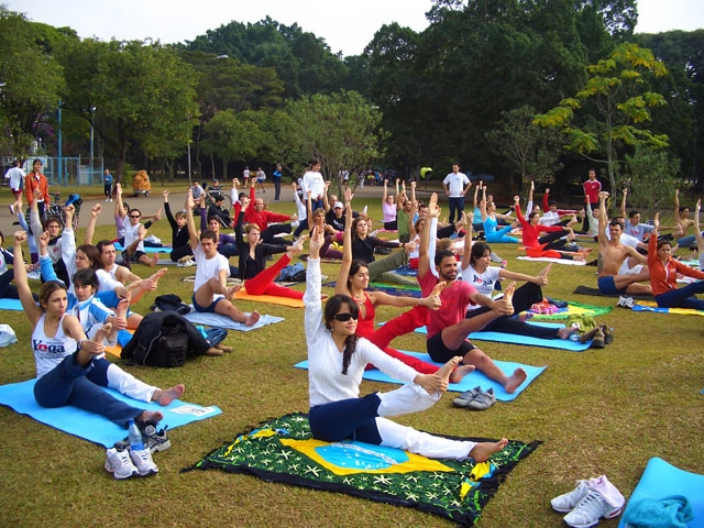 Imagens das aulas de Yôga