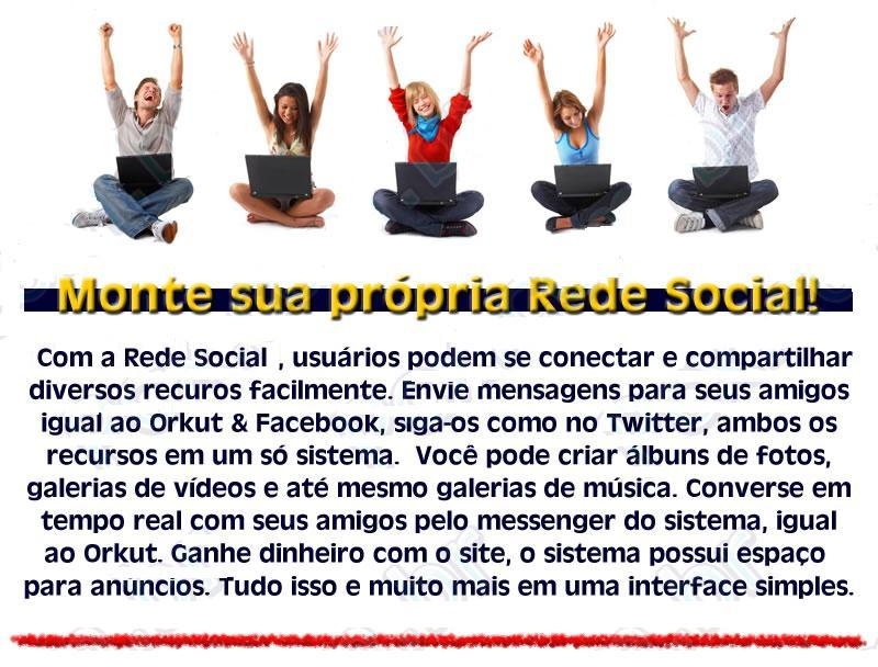 Tenha sua Rede Social tipo Facebook na Internet