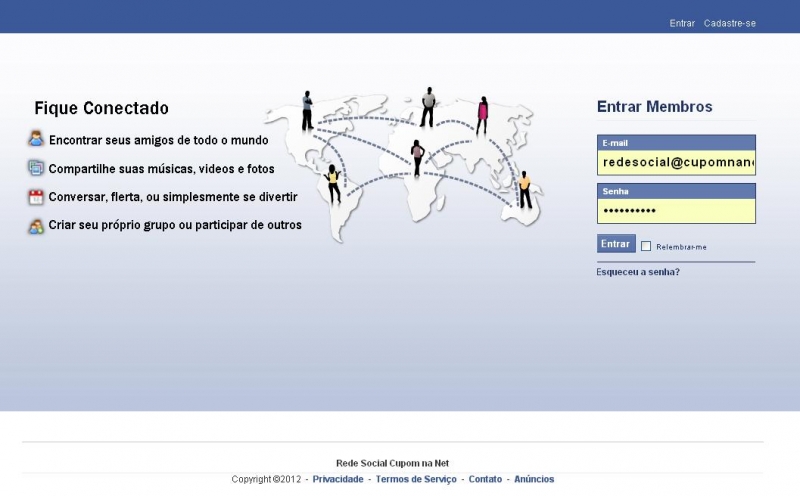 Tenha sua Rede Social tipo Facebook na Internet