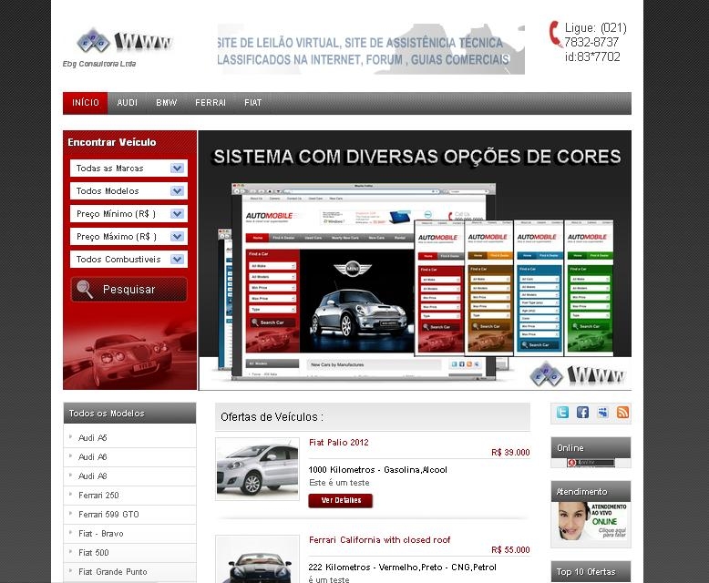 Tenha seu Site para Loja de Veículos na Internet