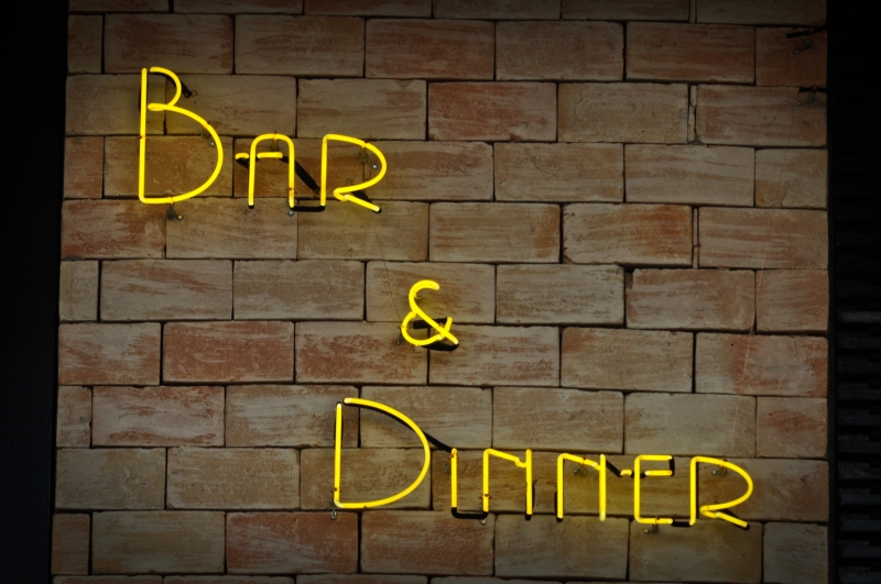 Placa Neon - Bar &  Dinner