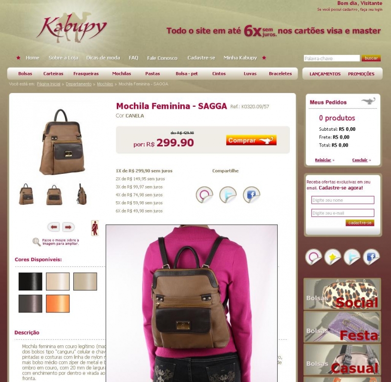 Mochilas Femininas Kabupy