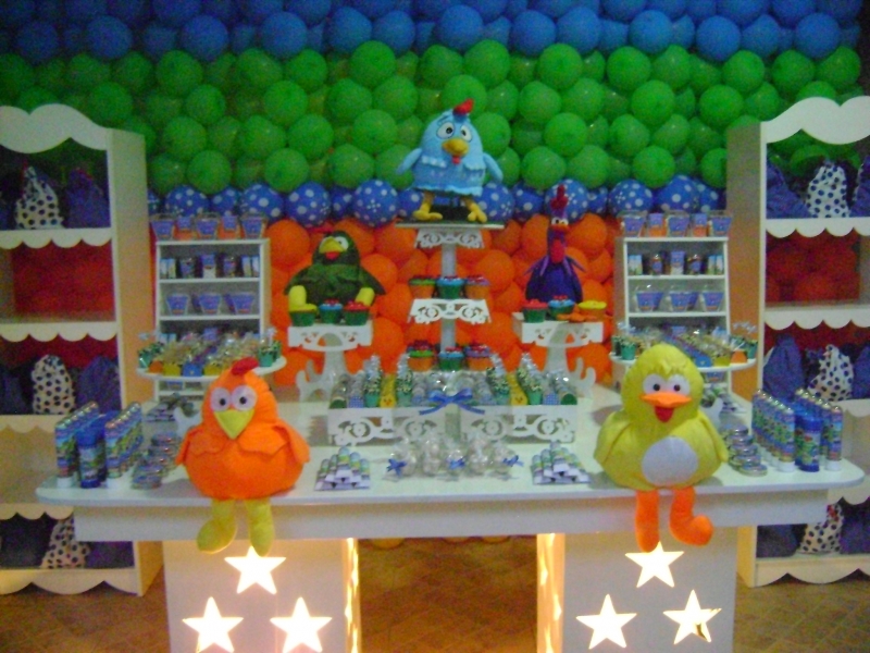 Decoração festa Infantil - Provençal Galinha Pintadinha