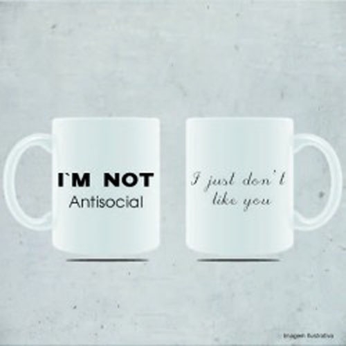 Caneca de porcelana im notantisocial.