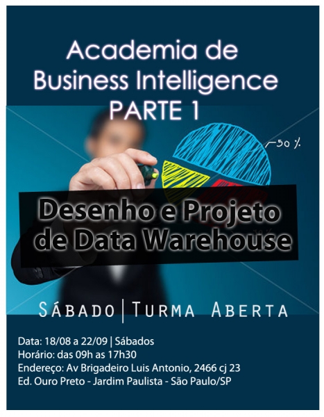 Turma de Desenho e Projeto de DW. Participe! http://www.tutorpro.com.br/calendario/event/32/curso-desenho-e-projeto-de-data-warehouse-sabados