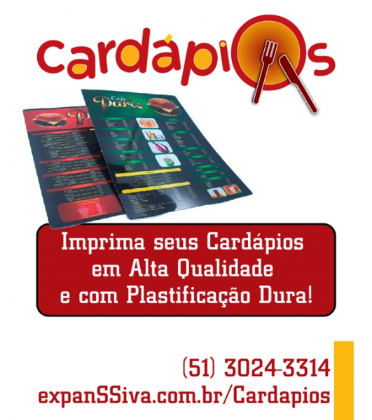 Imprima Cardpios com preos e qualidade incrveis! - http://expanssiva.com.br/Cardapios