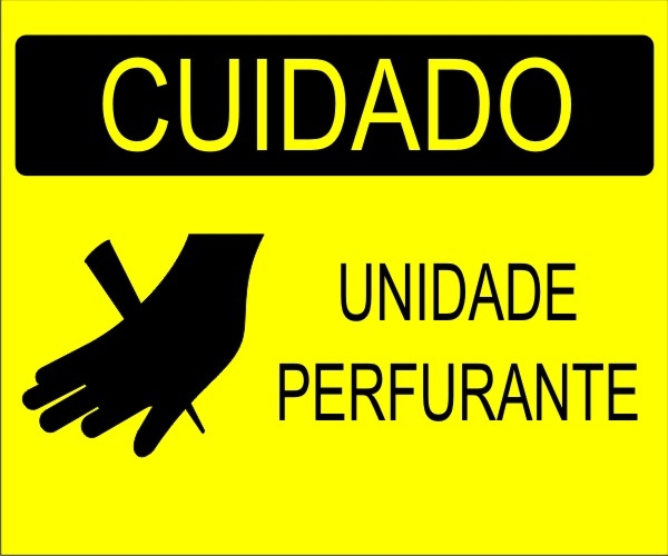 PLACA DE CUIDADO - UNIDADE PERFURANTE - C002