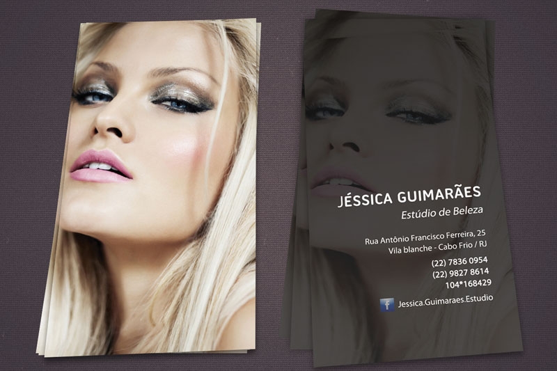 Cliente Jéssica Guimarães Estúdio de Beleza - Identidade Visual