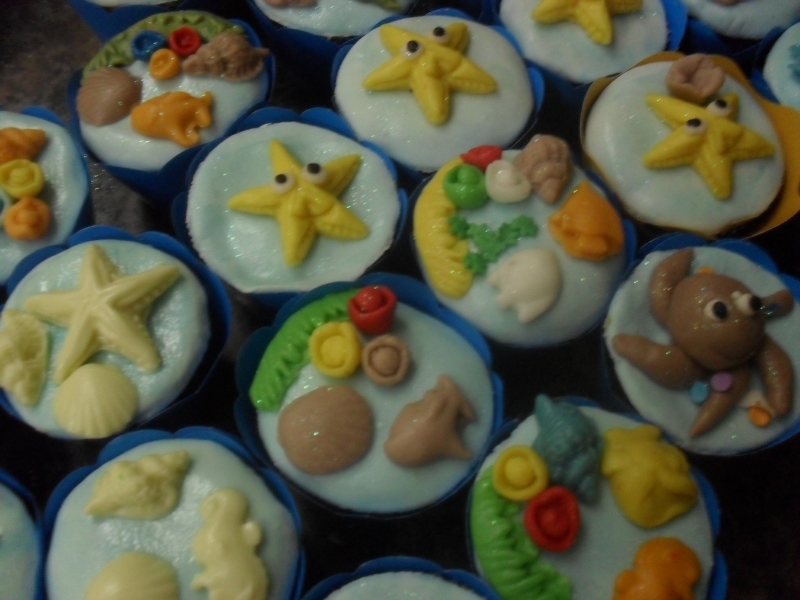 CUPCAKES FUNDO DO MAR