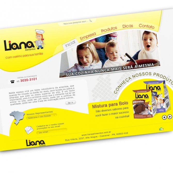 Site - Liana Alimentos