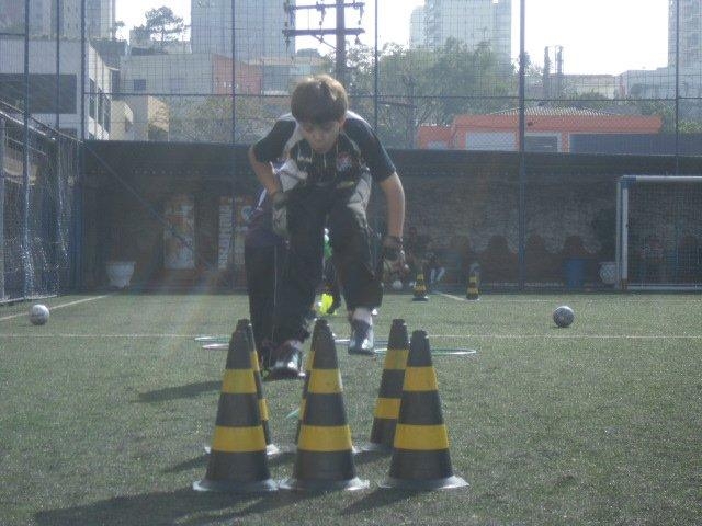 Treinos de goleiro.