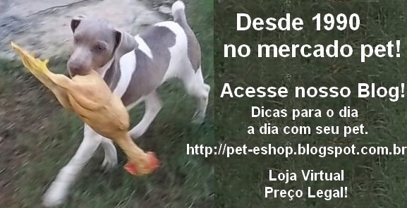 Dicas grátis para o dia a dia com seu pet. Pedigree - Xixi no Lugar Certo - Vacinação dos Filhotes - 1ª Noite do Filhote - Manejo dos Animais no Verão - Raças Proibidas de Embarcar pela GOL E muito mais! Acesse e confira!http://pet-eshop.blogspot.com.br