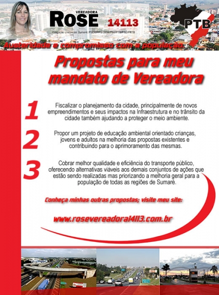Criação de newsletter para campanha de candidatos a vereador em Sumaré/SP