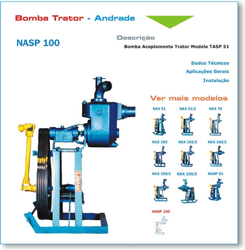 Bomba trator autoaspirante