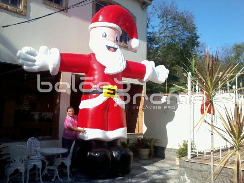 Infláveis natalinos - Papai noel inflável - acesse nosso site e confira - infláveis promocionais - www.baloespromo.com.br