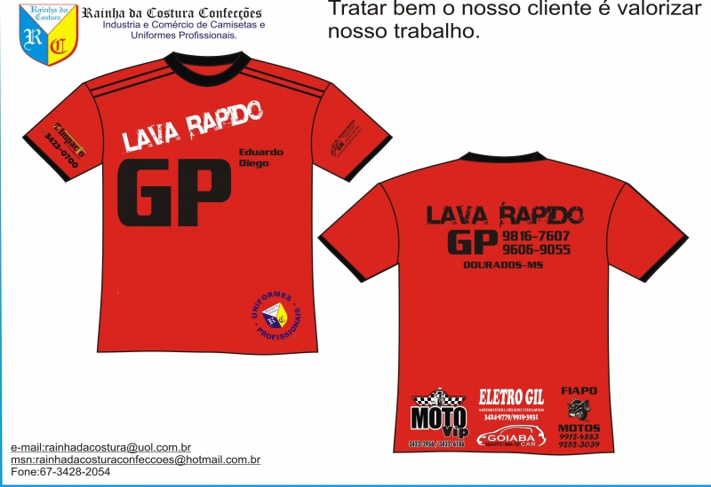 Uniforme Lava Rápido GP