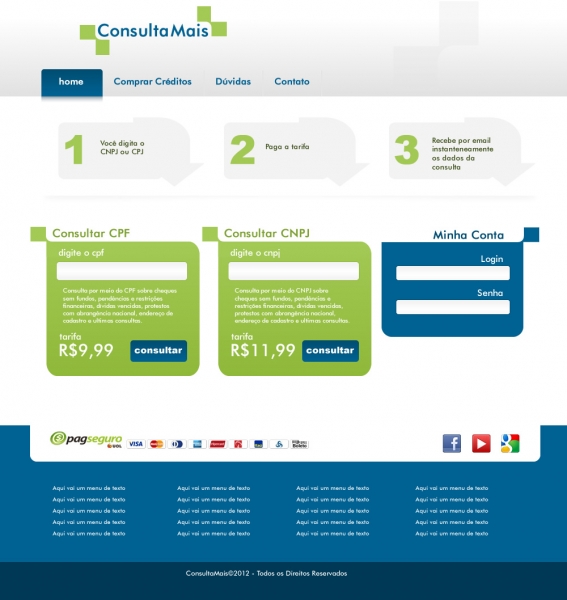 Layout - Criao e Design do site ConsultaMais