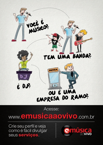 Para o músico, a banda, dj ou empresa de serviços da música