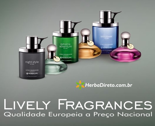 Perfumes Lively Fragrances em www.herbadireto.com.br