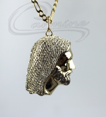 Pingente de cristo - joias carmine - 10 camadas de ouro 18k - joias exclusivas