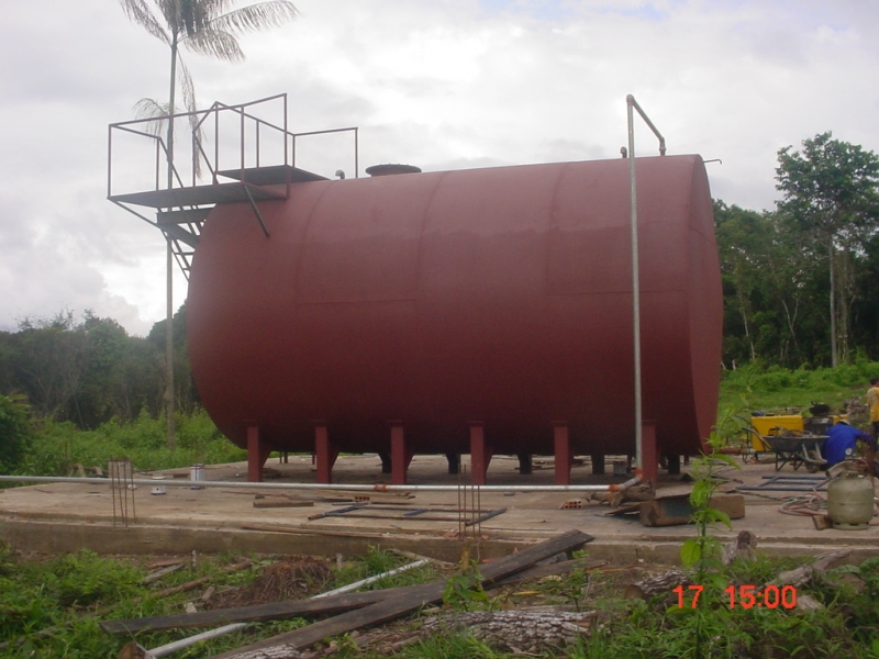 tanques horizontal metalico