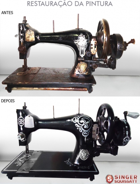Melhore a aparência de sua máquina de costura. Restaurações originais ou personalizadas!