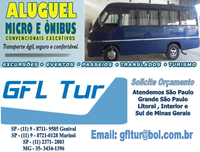 Aluguel de Micro onibus GFL Tur