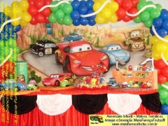 Tema carros (mcqueen) - decoração infantil - maria-fumaça-festas sua decoração temática com o tema 