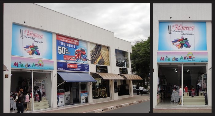 Fachada para lojas, comrcio, industria em geral