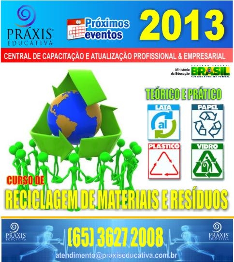 Curso de Reciclagens de Materiais e Resduos