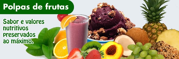 Polpas e frutas congeladas