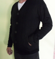 Cardigan de lã modelo masculino para uso profissional