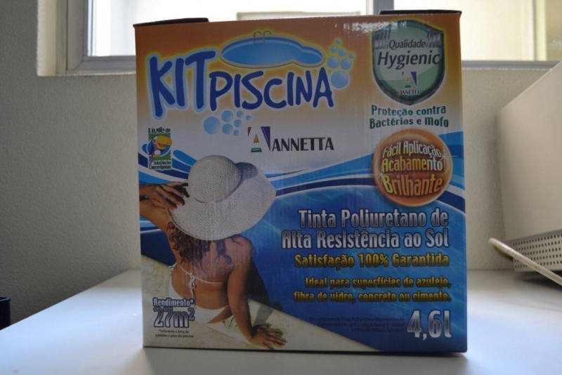 Kit Pintura Piscinas Vinil, Fibra, Azulejo e Concreto