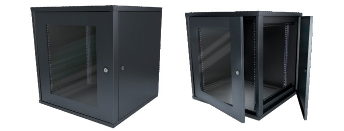 Mini Rack de parede: Projetados para proporcionar segurana total no acesso aos equipamentos.