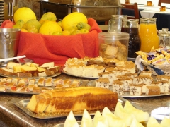 Delicioso café da manhã do hotel