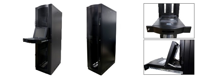 IT Server Rack - Rack com design abaulado e com gaveta TFT