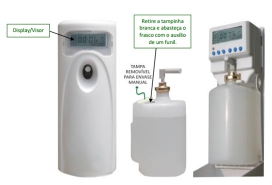 Aparelho Automtico Aromatizador de Ambiente - Permite o uso de qualquer lquido aromatizador