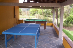 Mesa de ping pong da pousada