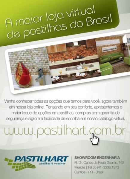 Pastilha de vidro Pastilhart - www.pastilhart.com.br 